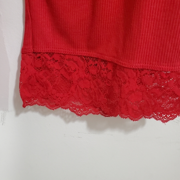 Torrid Women's Super Soft Lace Ribbed Sleep Pants Jester Red NWT Size 1X 14 - 16 - Picture 3 of 12